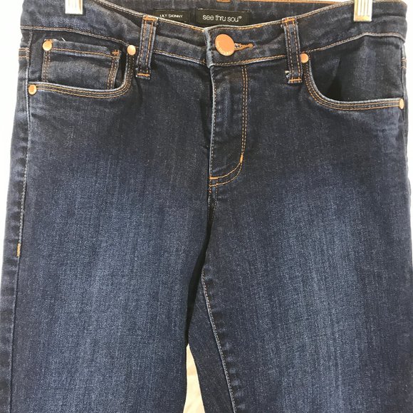 See Thru Soul 'Lily' Distressed Skinny Jeans - Picture 3 of 9